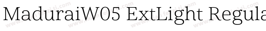 MaduraiW05 ExtLight Regular字体转换